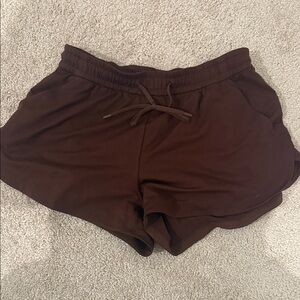 lululemon athletica Dark Brown Athletic Shorts